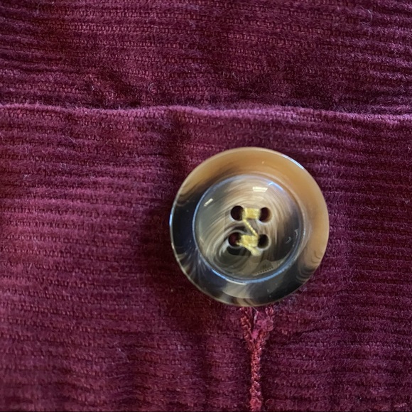 Boohoo Plus Berry Skirt With Buttons - Picture 5 of 9